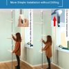 5-Tier Tension Rod Plant Holder Pole, Flower Display Stand Rack Stainless Steel Decorative Shelf, Ivory - Image 6