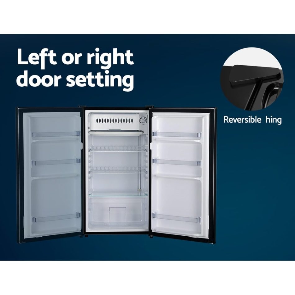 Devanti 95L Bar Fridge Black - Image 5
