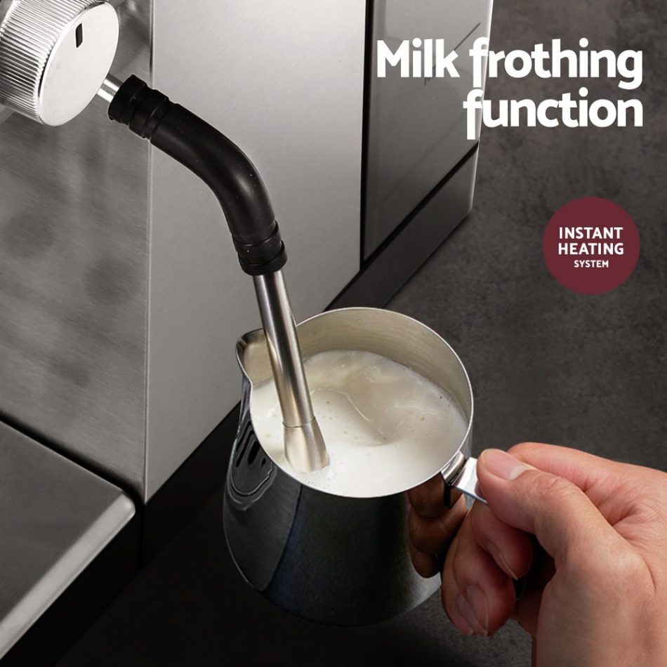 Devanti 20 Bar Coffee Machine Espresso Cafe Maker - Image 5