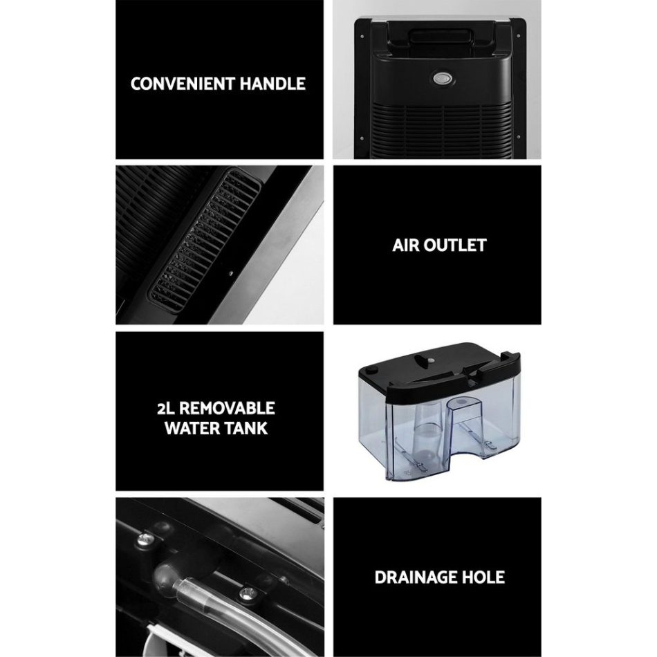 Devanti Dehumidifier 2L Air Purifier Black - Image 7
