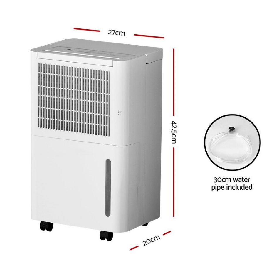 Devanti Dehumidifier 12L Air Purifier White - Image 2