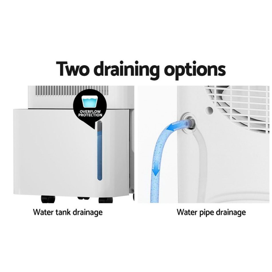 Devanti Dehumidifier 12L Air Purifier White - Image 5