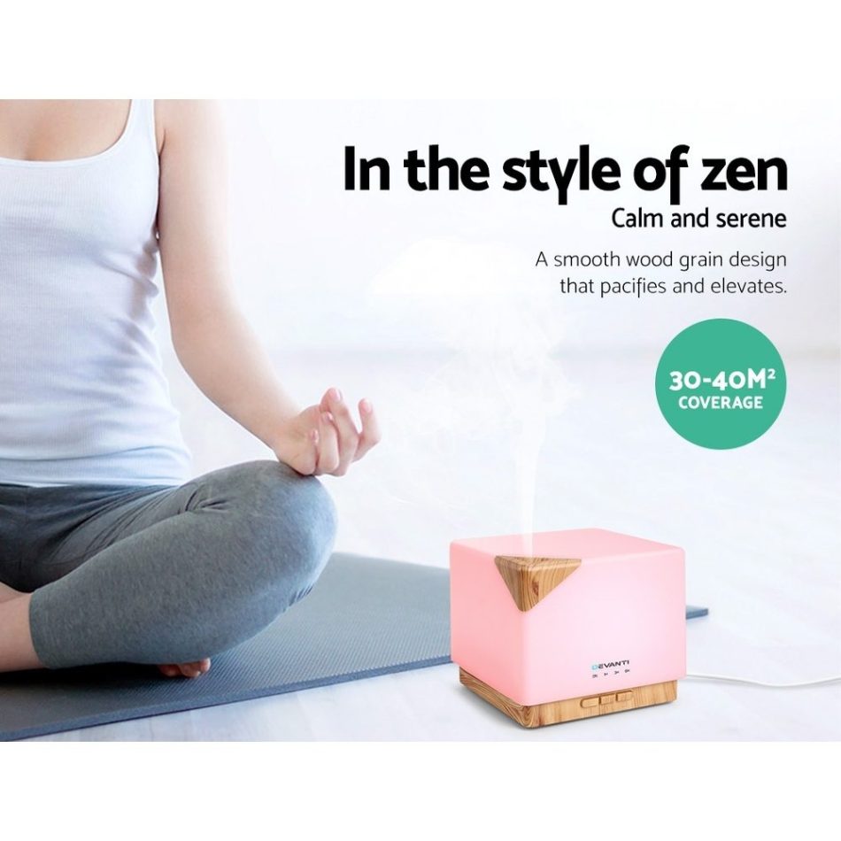 Devanti Aroma Diffuser Aromatherapy Humidifier 600ml - Image 4