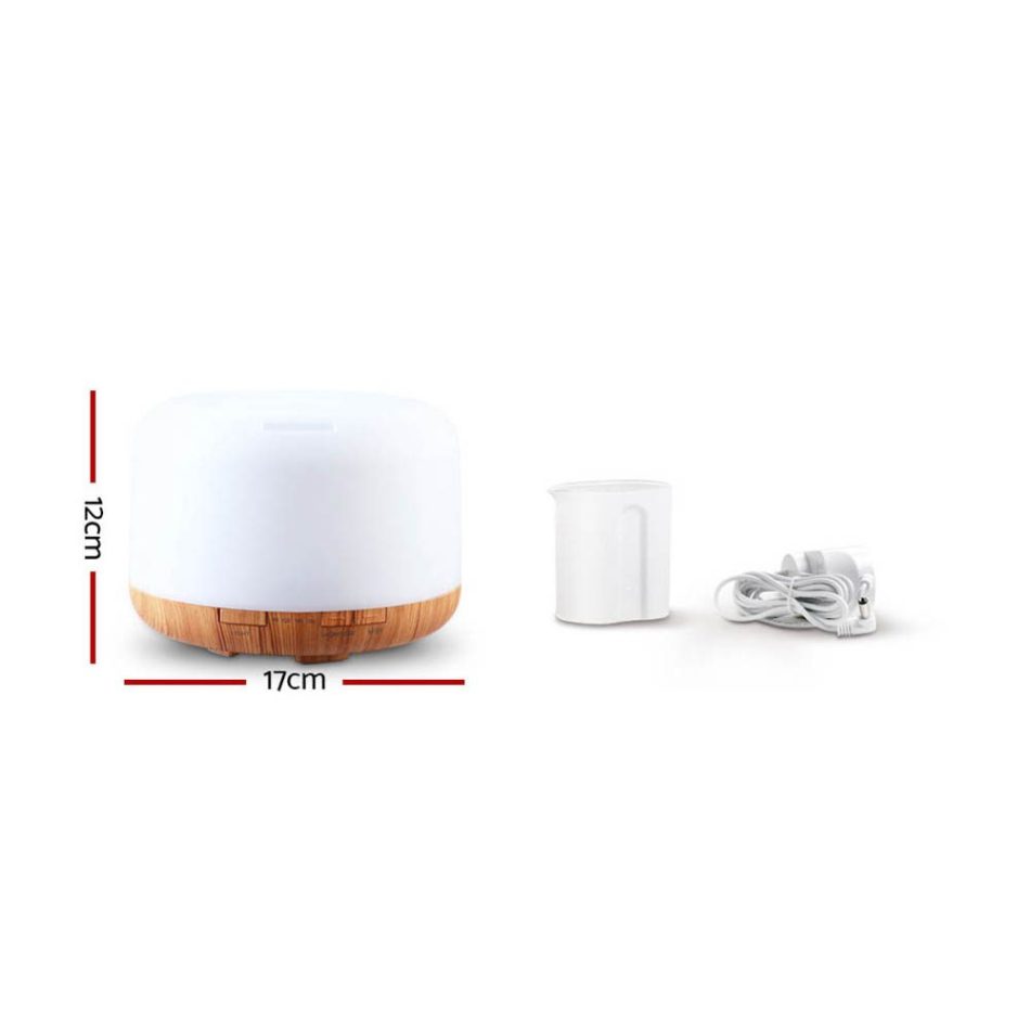 Devanti Aroma Diffuser Aromatherapy Humidifier 500ml - Image 2