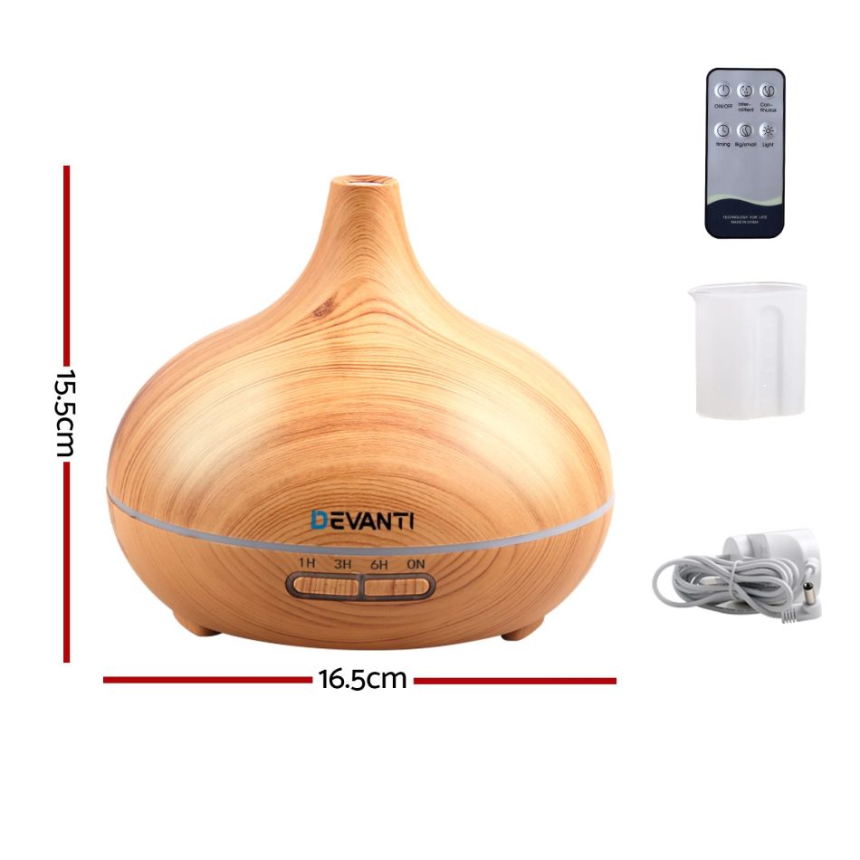Devanti Aroma Diffuser Aromatherapy Humidifier 300ml - Image 2