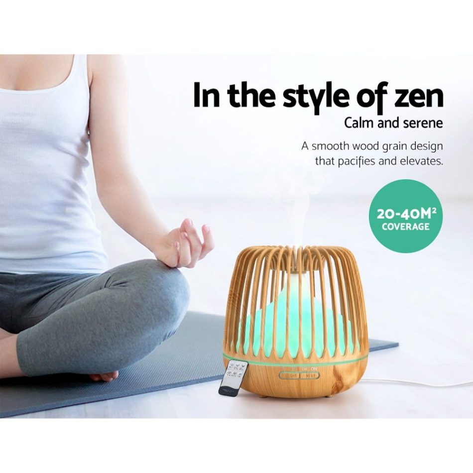 Devanti Aroma Diffuser Aromatherapy Remote 500ml - Image 5