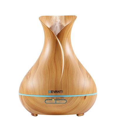 Devanti Aroma Diffuser Aromatherapy Light Wood 400ml