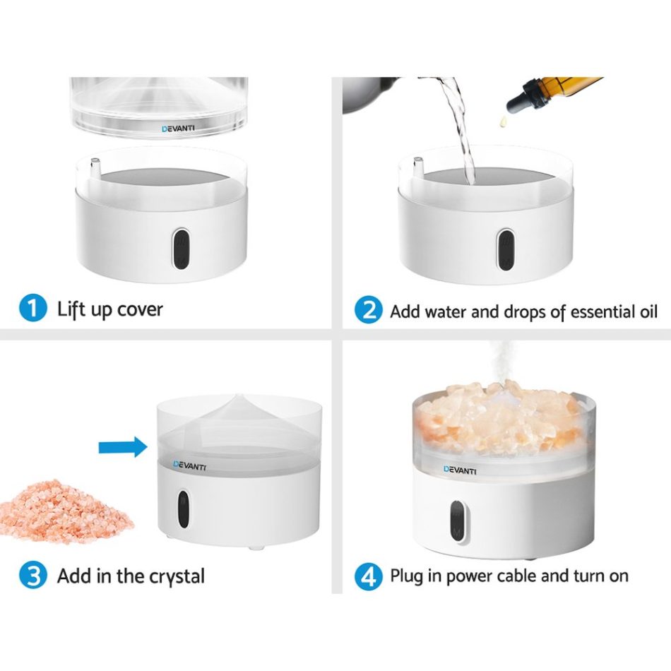 Devanti Aroma Diffuser Aromatherapy Humidifier 220ml - Image 7