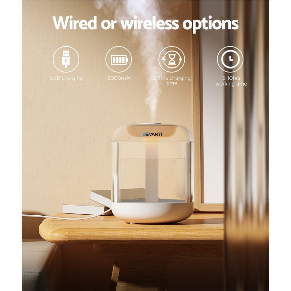 Devanti Aroma Diffuser Aromatherapy Humidifier 1L - Image 6