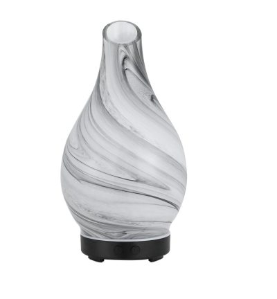 Devanti Aromatherapy Aroma Diffuser Essential Oil Humidifier LED Glass Marble