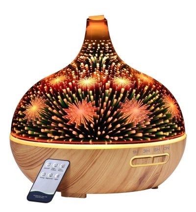 Devanti Aroma Diffuser Aromatherapy 3D Glass 400ml