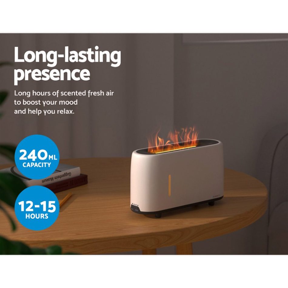 Devanti Aroma Diffuser Aromatherapy Flame 240ml - Image 6