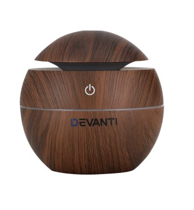 Devanti Aroma Diffuser Aromatherapy Dark Wood 130ml