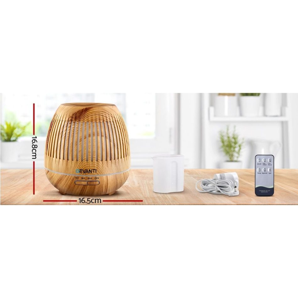 Devanti Aroma Diffuser Aromatherapy Humidifier 400ml - Image 2