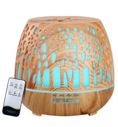 Devanti Aroma Diffuser Aromatherapy Wood Grain 400ml