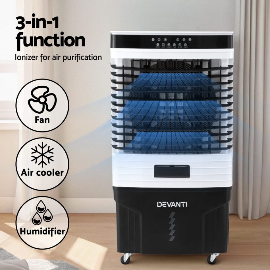 Devanti 60L Evaporative Air Cooler Conditioner - Image 4