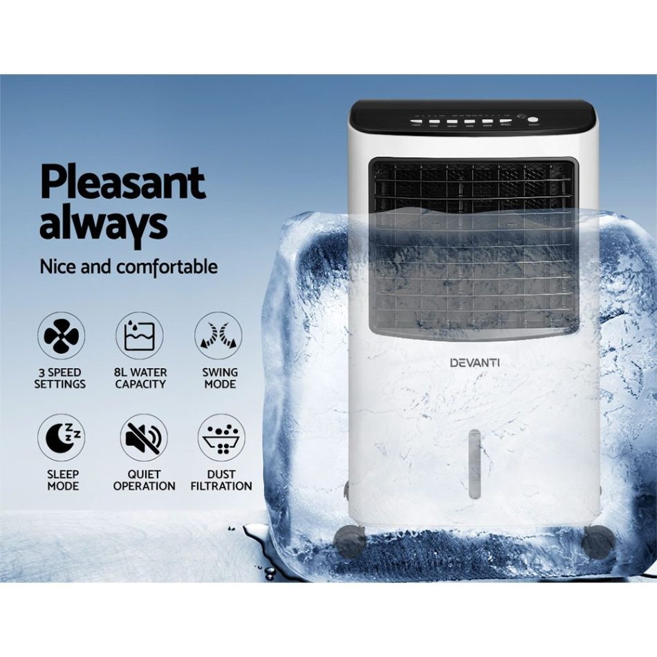 Devanti Evaporative Air Cooler Conditioner 8L - Image 5