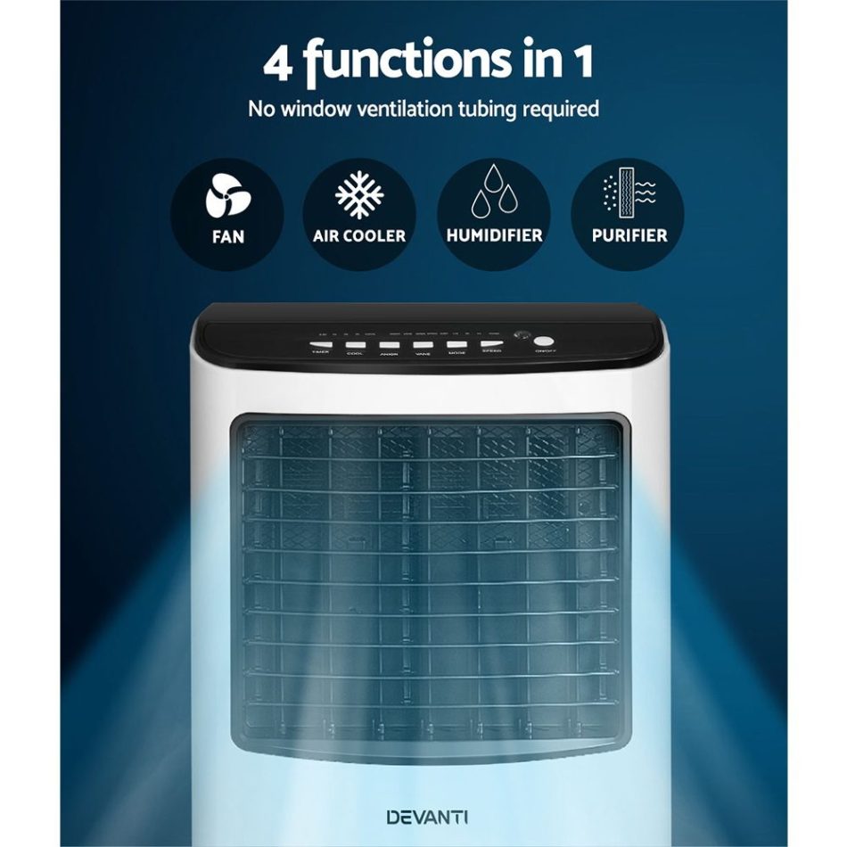 Devanti Evaporative Air Cooler Conditioner 8L - Image 6