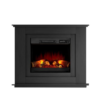 Devanti Electric Fireplace Fire Heater 2000W Black