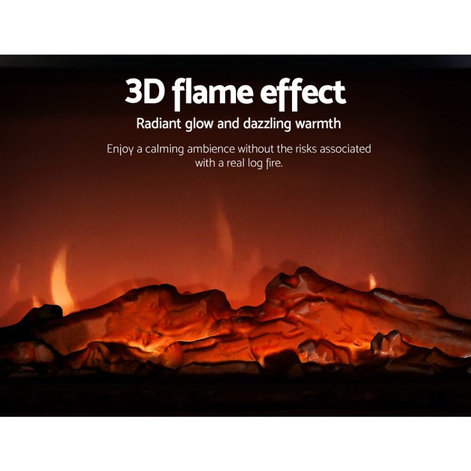 Devanti Electric Fireplace Fire Heaters 2000W - Image 6
