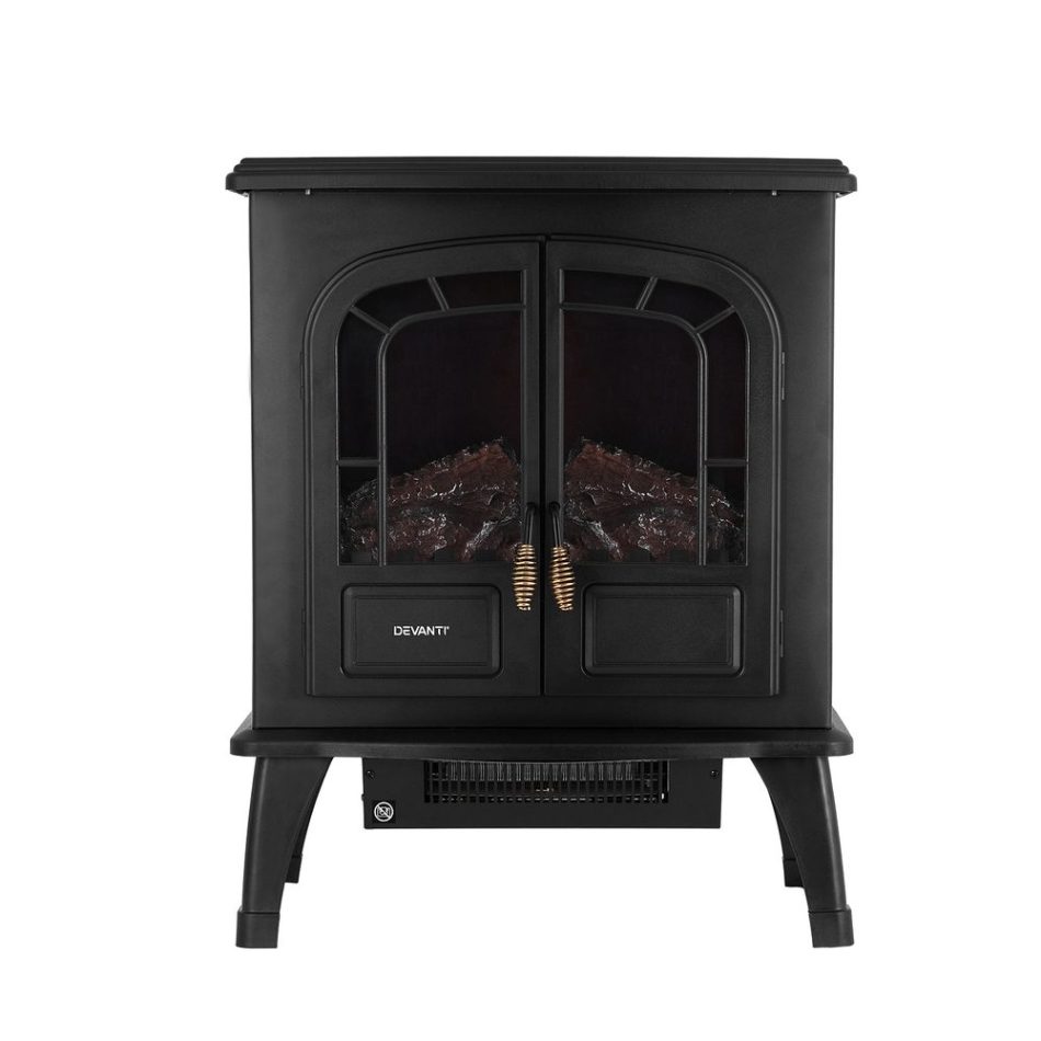 Devanti Electric Fireplace Fire Heaters 2000W - Image 3