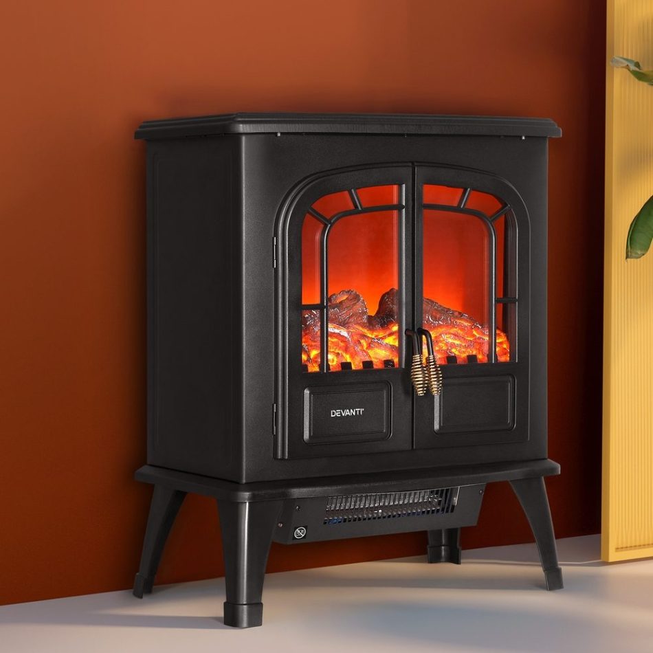 Devanti Electric Fireplace Fire Heaters 2000W - Image 7