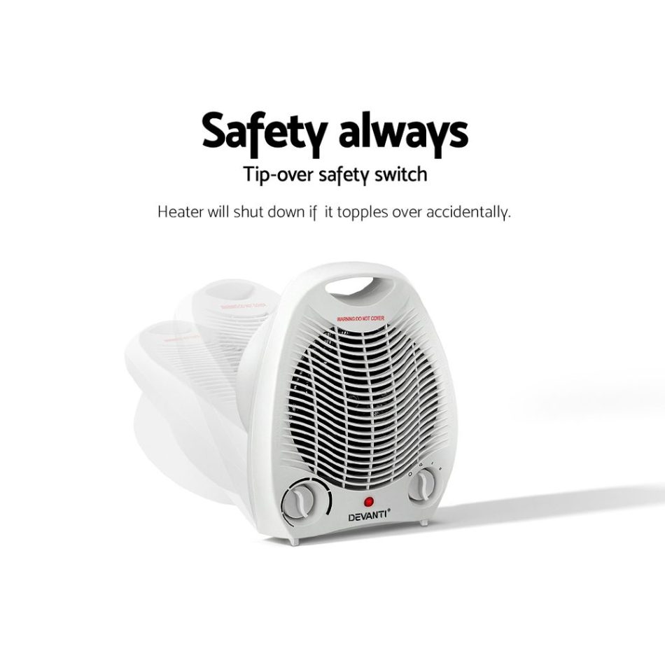 Devanti Electric Fan Heater 2000W - Image 6