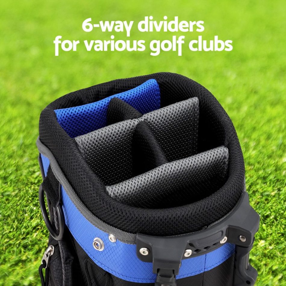 Everfit 6 Way Dividers Golf Bag Stand Insulated Carry Bag Zippered Rain Cover - Image 5