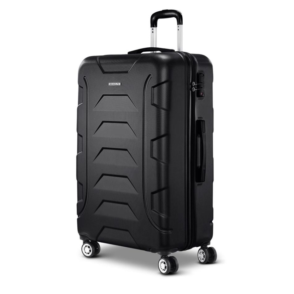 Wanderlite 28 Inch Luggage with TSA Lock Spinner Travel Suitcase Carry On Hard Shell Luggage Case Black - Image 8