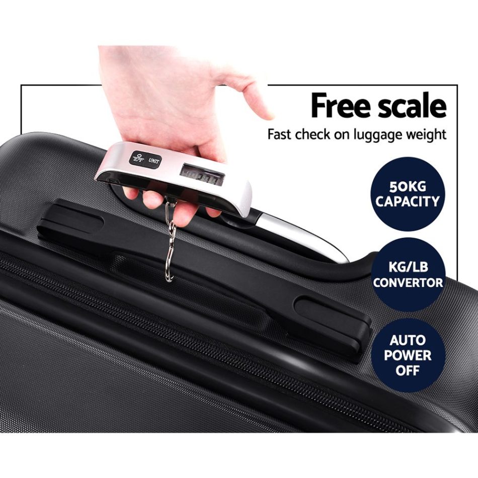 Wanderlite 28 Inch Luggage with TSA Lock Spinner Travel Suitcase Carry On Hard Shell Luggage Case Black - Image 7