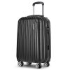 Wanderlite 24 Inch Luggage with TSA Lock Spinner Travel Suitcase Carry On Hard Shell Luggage Case Black - Image 8
