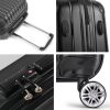 Wanderlite 24 Inch Luggage with TSA Lock Spinner Travel Suitcase Carry On Hard Shell Luggage Case Black - Image 7