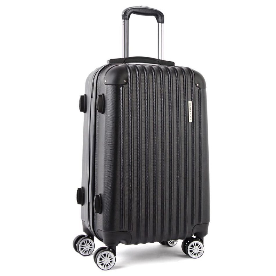 Wanderlite 28 Inch Luggage with TSA Lock Spinner Carry On Hard Shell Travel Suitcase Luggage Case Black - Image 8