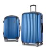 Wanderlite 2 Set Luggage 20-28 Inch with Zipper Lock Carry On Hard Shell Travel Suitcase Luggage Case Blue - Image 8