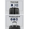 Wanderlite 2Set 20-28 Inch Luggage with TSA Lock Spinner Travel Suitcase Carry On Hard Shell Luggage Case Black - Image 4