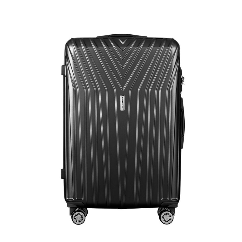 Wanderlite 3 Set Luggage 20-24-28 Inch Suitcase with TSA Lock Carry On Hard Shell Travel Luggage Organiser Case Black - Image 3