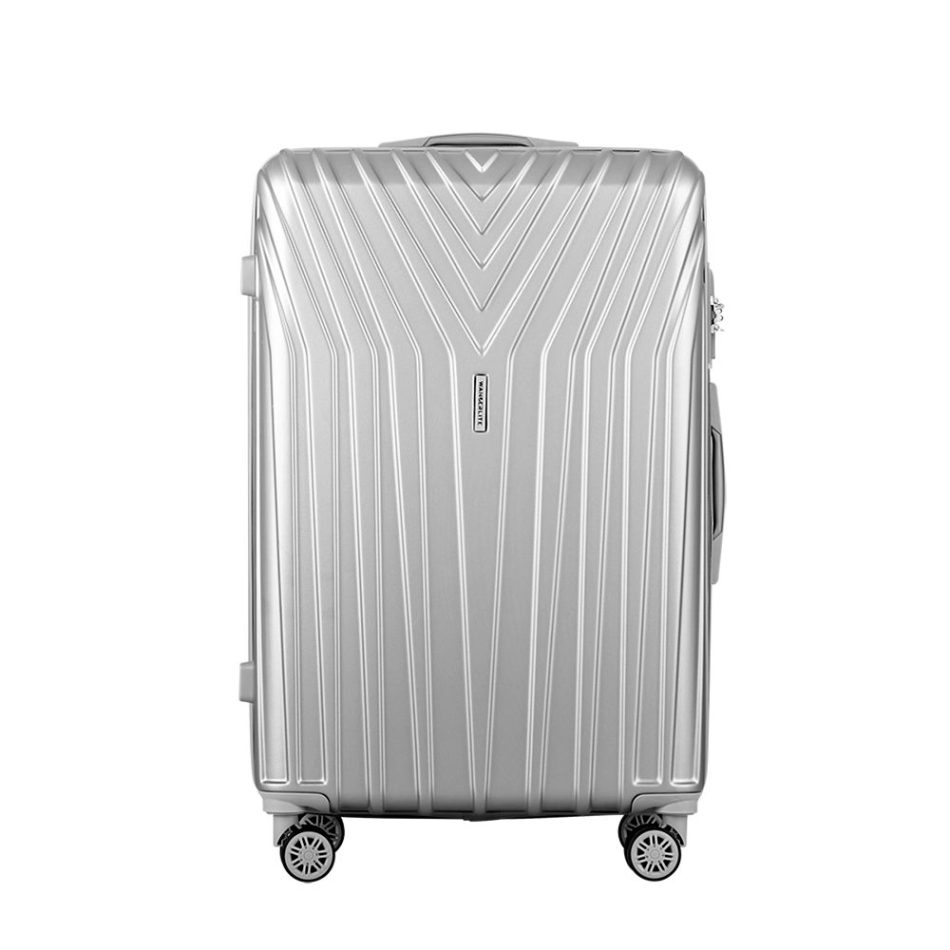 Wanderlite 3 Set Luggage 20-24-28 Inch Suitcase with TSA Lock Carry On Hard Shell Travel Luggage Organiser Case Silver - Image 3