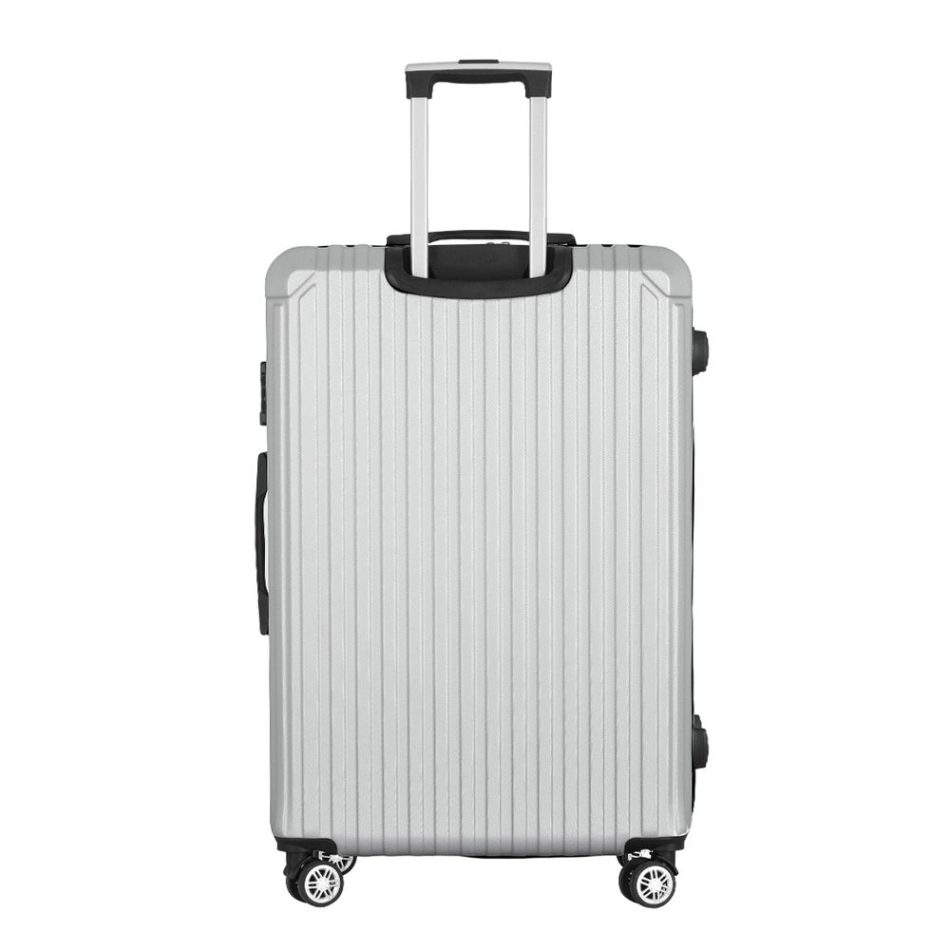 Wanderlite 28-inch Luggage Set with TSA Lock�ABS Hard Shell Travel Suitcase Organiser Luggage Case Light Grey - Image 3