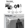 Wanderlite 28 Inch Luggage with TSA Lock Stainless�Steel�Wrapped�Corners Hard Shell Travel Suitcase Luggage Case Silver - Image 6