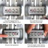 Wanderlite 28 Inch Luggage with TSA Lock Stainless�Steel�Wrapped�Corners Hard Shell Travel Suitcase Luggage Case Silver - Image 7