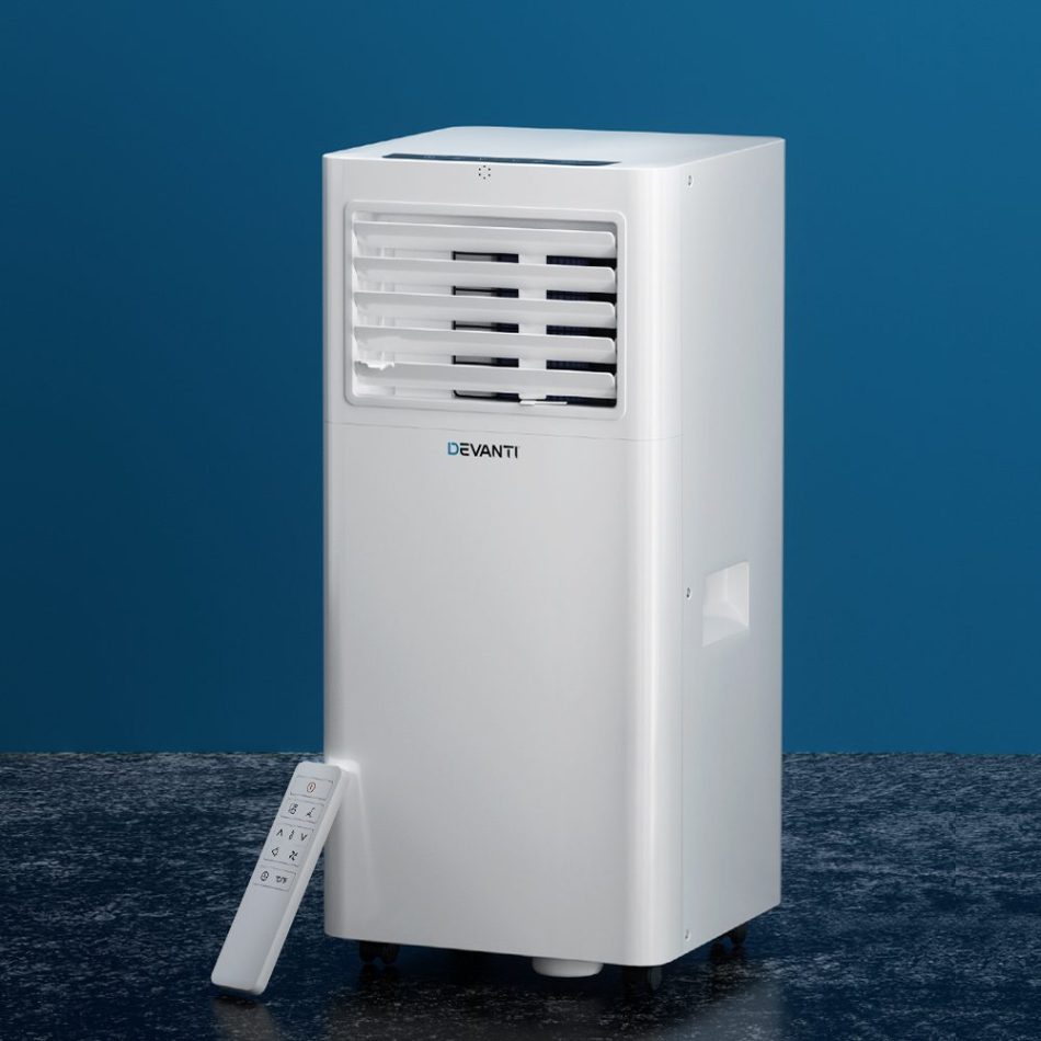 Devanti Portable Air Conditioner 7000BTU Cooling Mobile Fan Cooler Dehumidifier - Image 7