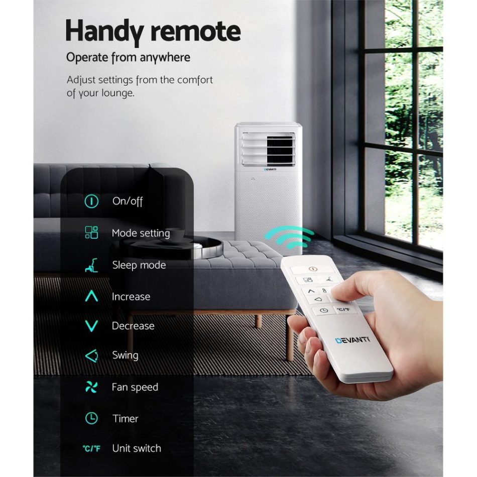 Devanti Portable Air Conditioner 7000BTU - Image 5