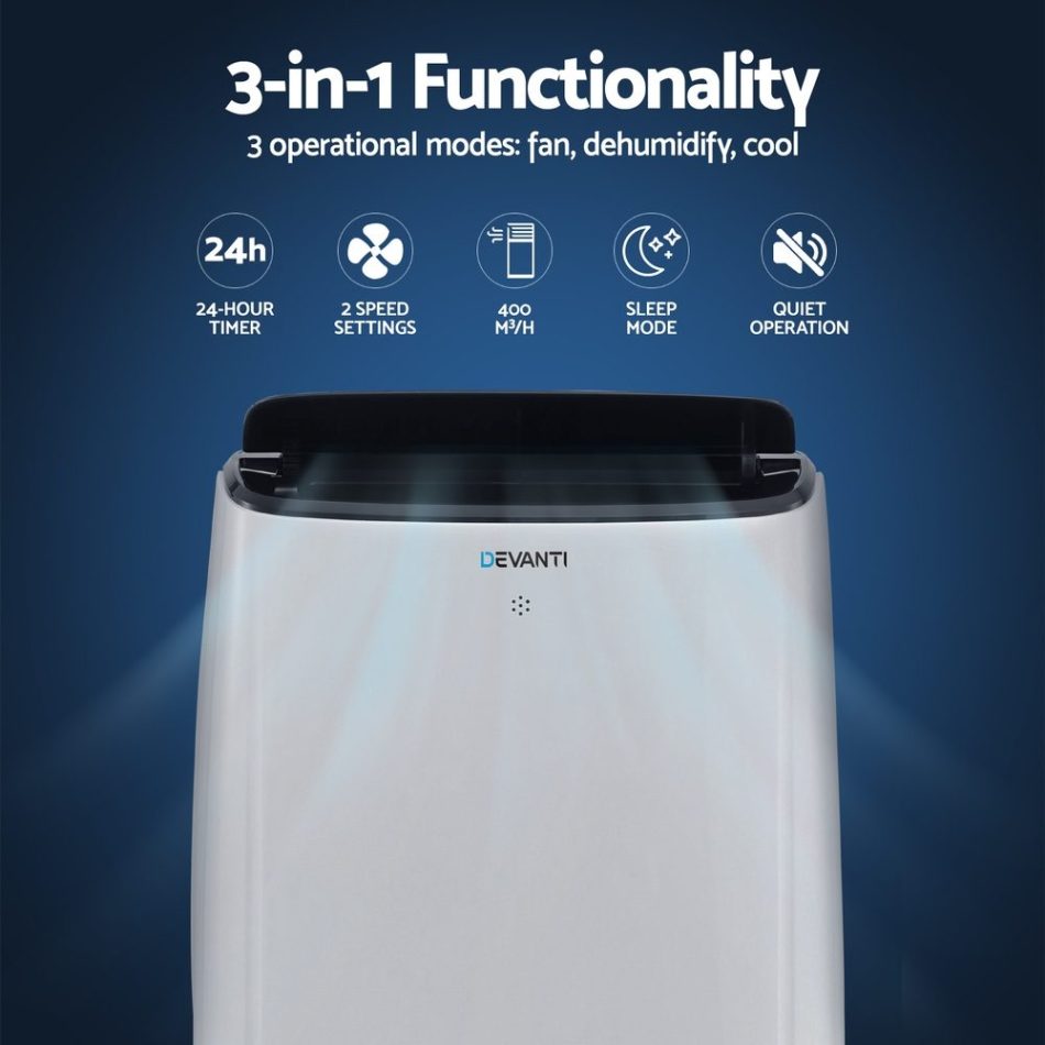 Devanti Portable Air Conditioner WiFi 7000BTU - Image 5