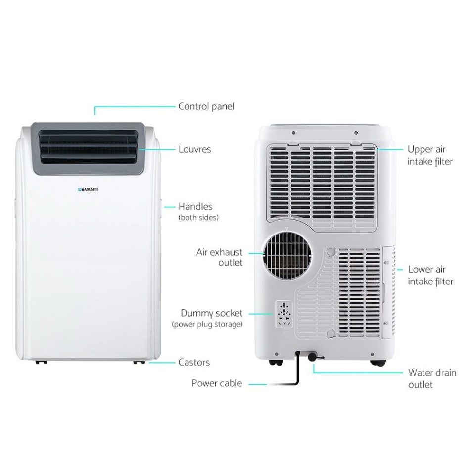 Devanti Portable Air Conditioner WiFi 12000BTU - Image 3