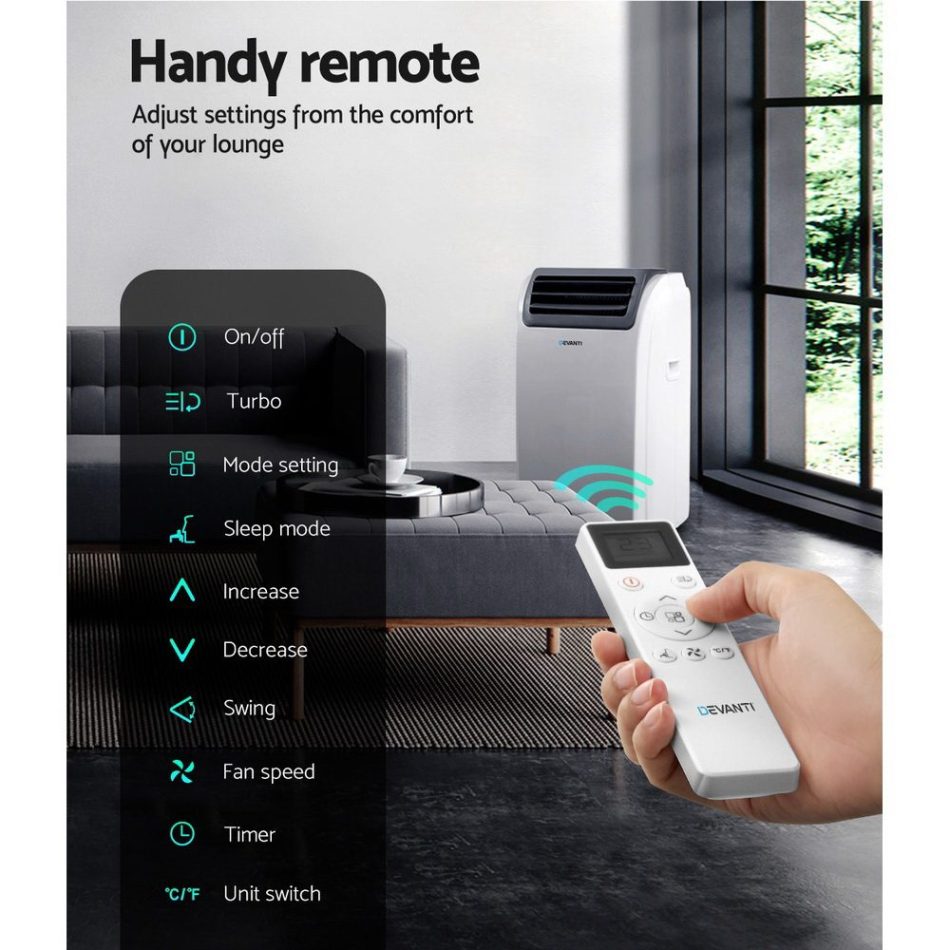 Devanti Portable Air Conditioner WiFi 12000BTU - Image 5