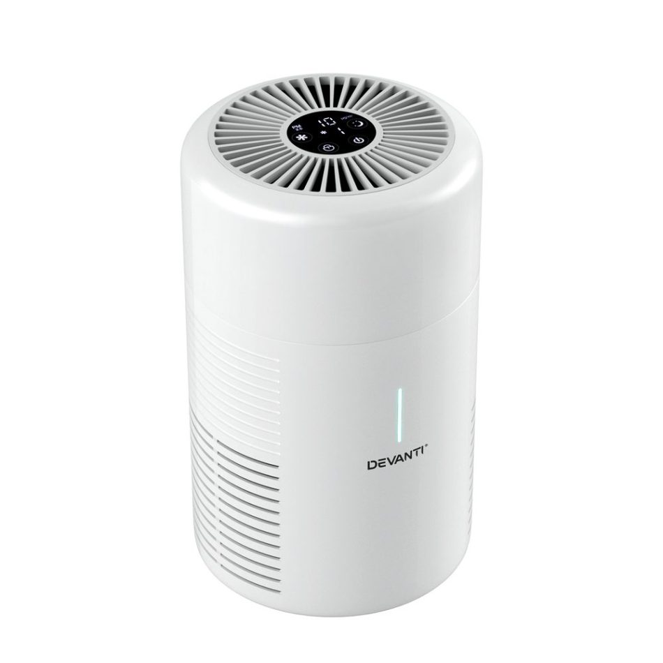 Devanti Air Purifier HEPA Filter Home Purifiers Dust Sensor PM2.5 Remover - Image 3