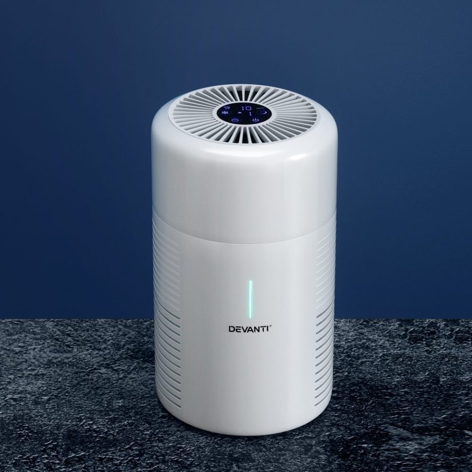 Devanti Air Purifier HEPA Filter Home Purifiers Dust Sensor PM2.5 Remover - Image 8