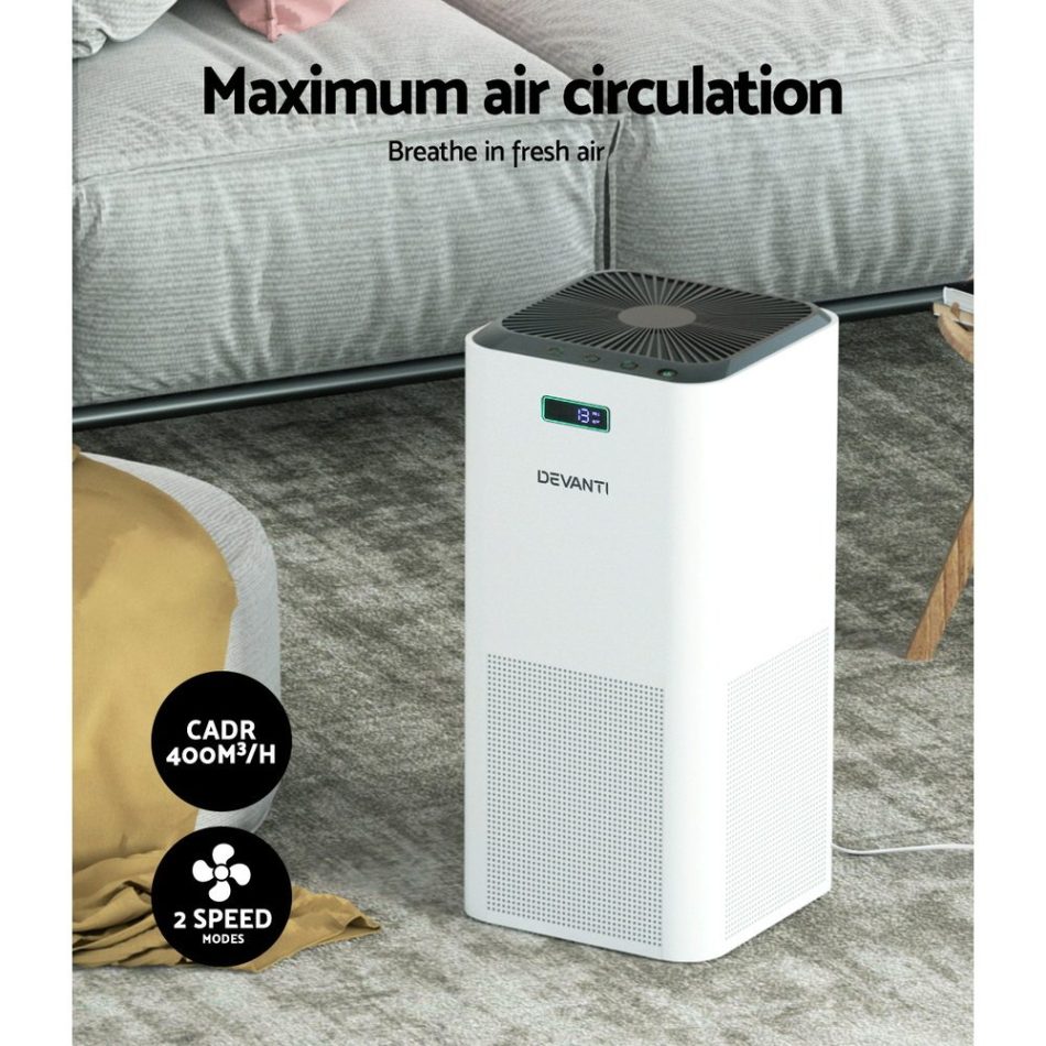 Devanti Air Purifier Home Purifiers HEPA Filter - Image 6