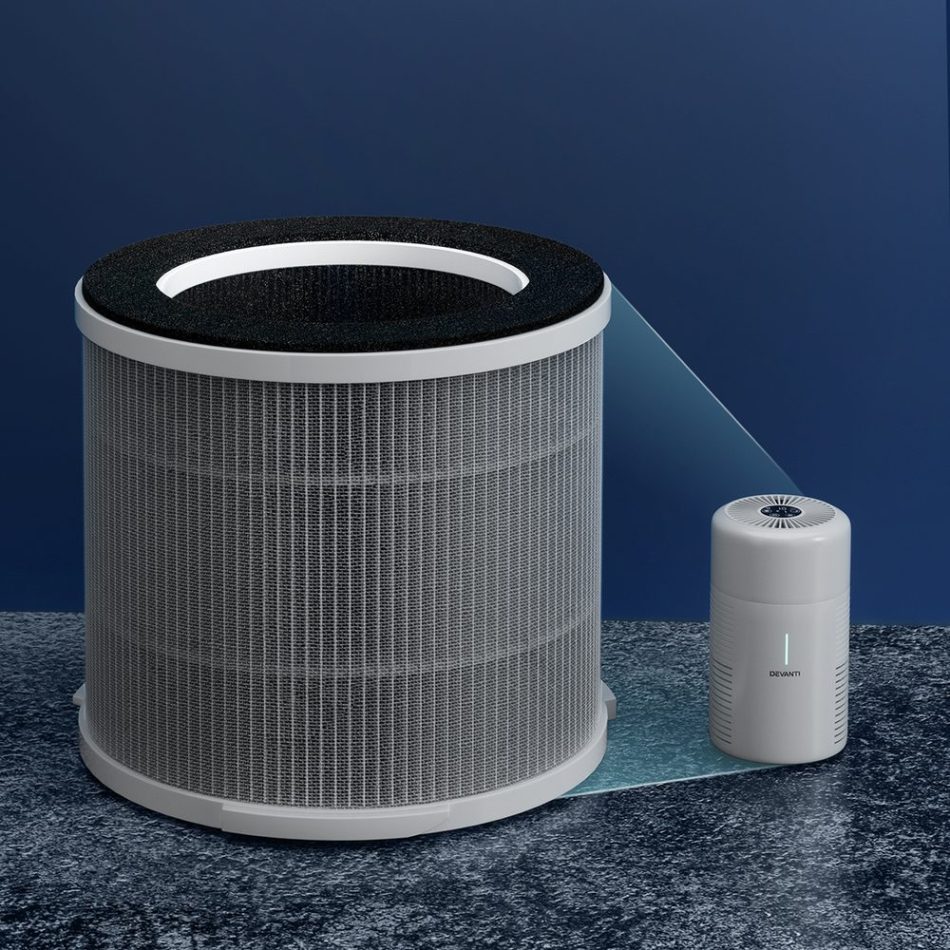Devanti Replacement Filter Air Purifier HEPAh11 Filters Carbon 3-layer - Image 6