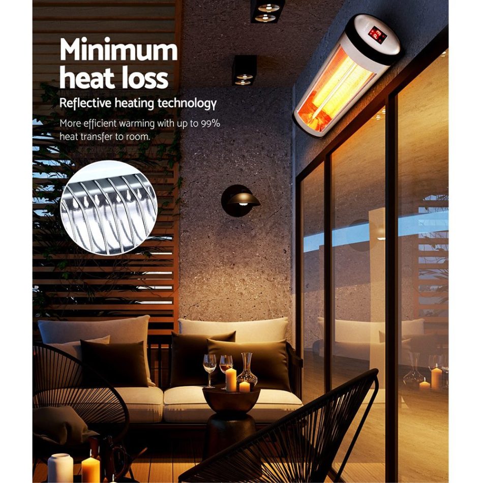 Devanti Electric Strip Heater Radiant Heaters 1500W - Image 4